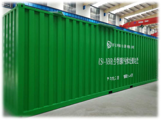 Containerized завод по обработке нечистот 100m3/D машины MBBR обработки сточных водов